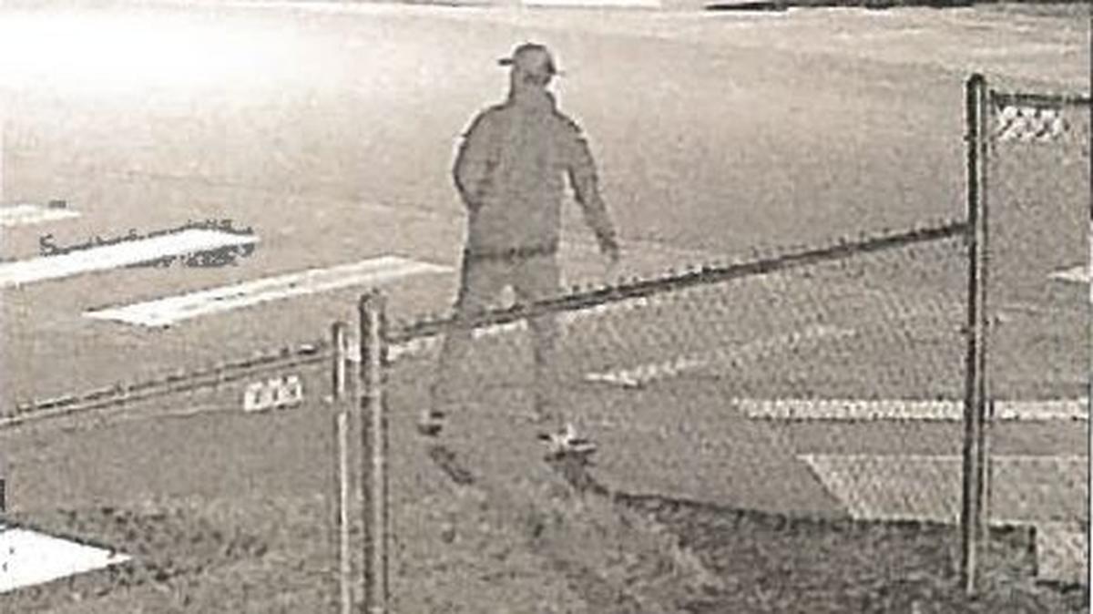 Lacey Police say this is the person who vandalized a Black Lives Matter message at Lakes Elementary School last week and left stickers promoting a white supremacist group in its place.