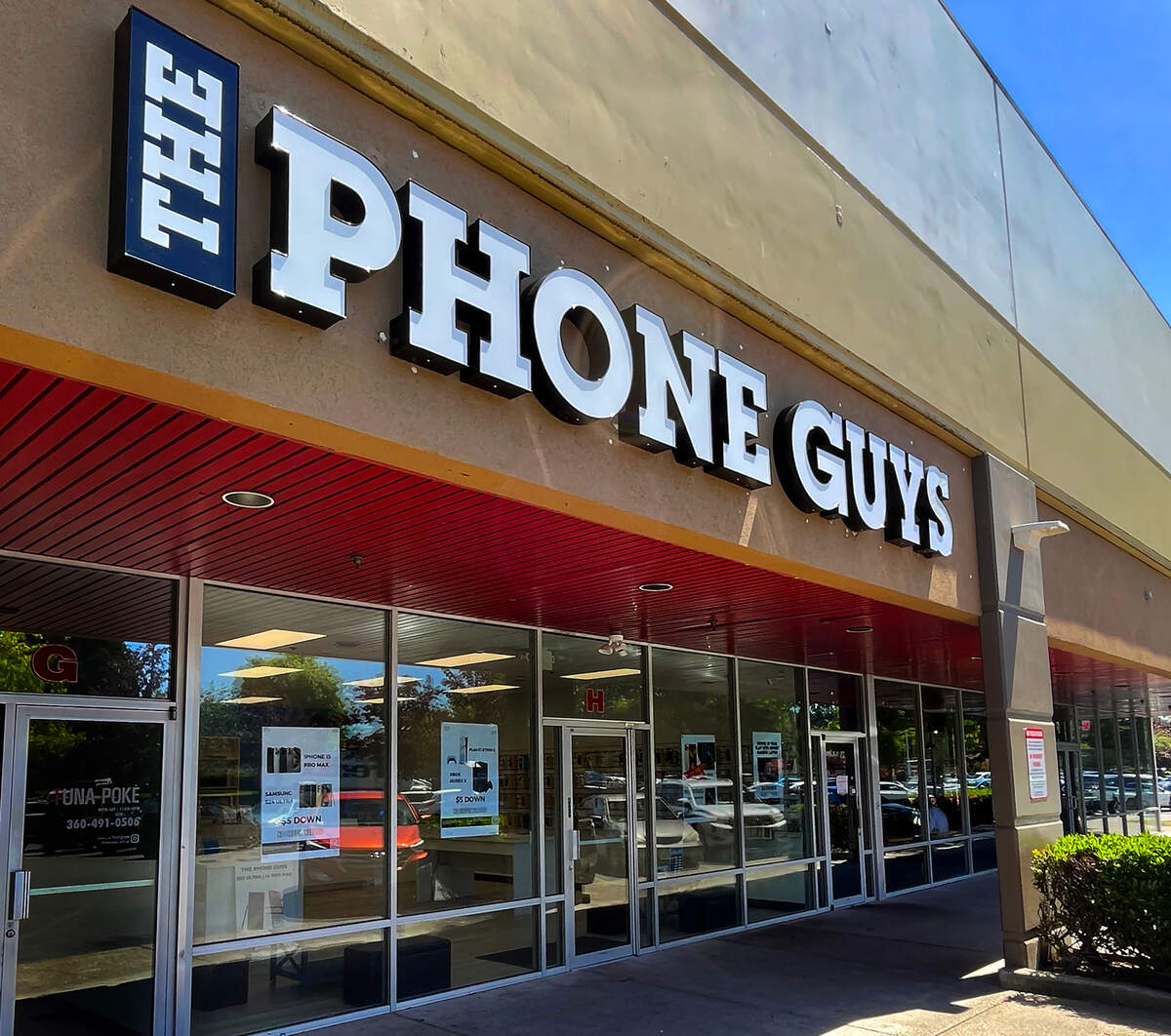 The Phone Guys at its new location at the Fred Meyer shopping center in Lacey.