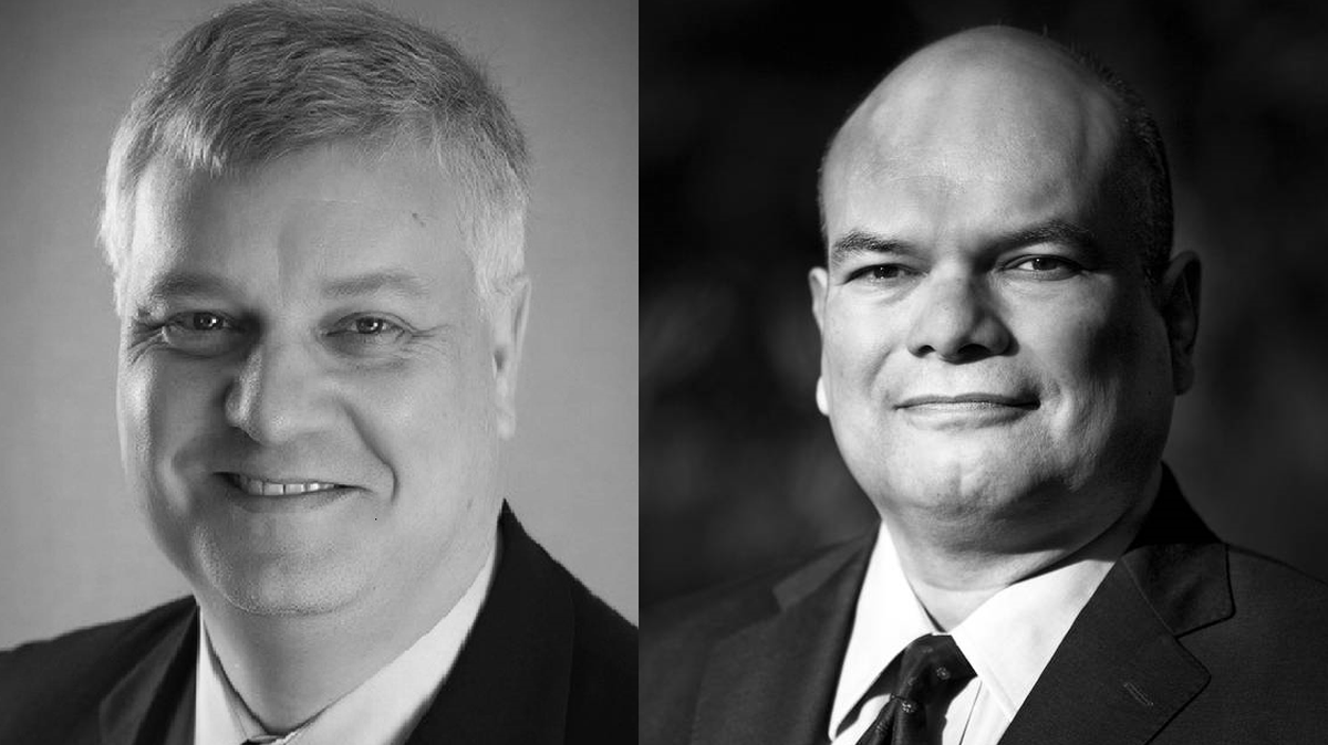 Jon Tunheim, left, and Victor Minjares