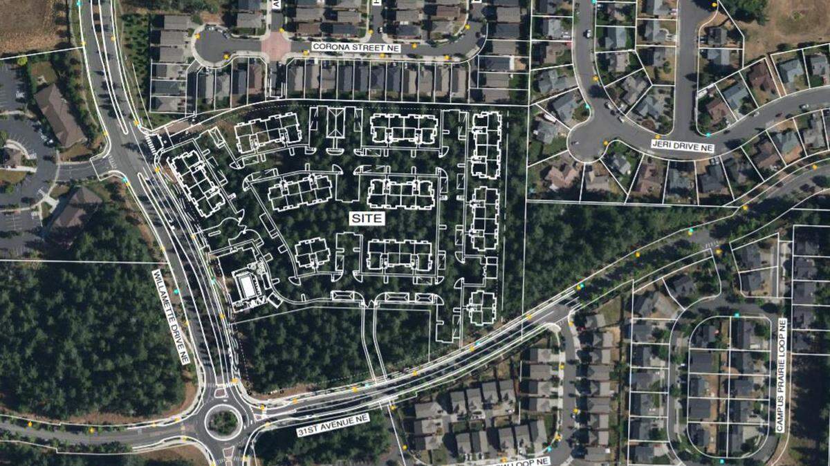 Seattle developer, Tarragon, which has pitched 200-plus units spread across 11 buildings in the area of Willamette Drive Northeast and 31st Avenue Northeast. Ten of those buildings are expected to be home to apartments while the 11th has been identified as an “amenity building.”