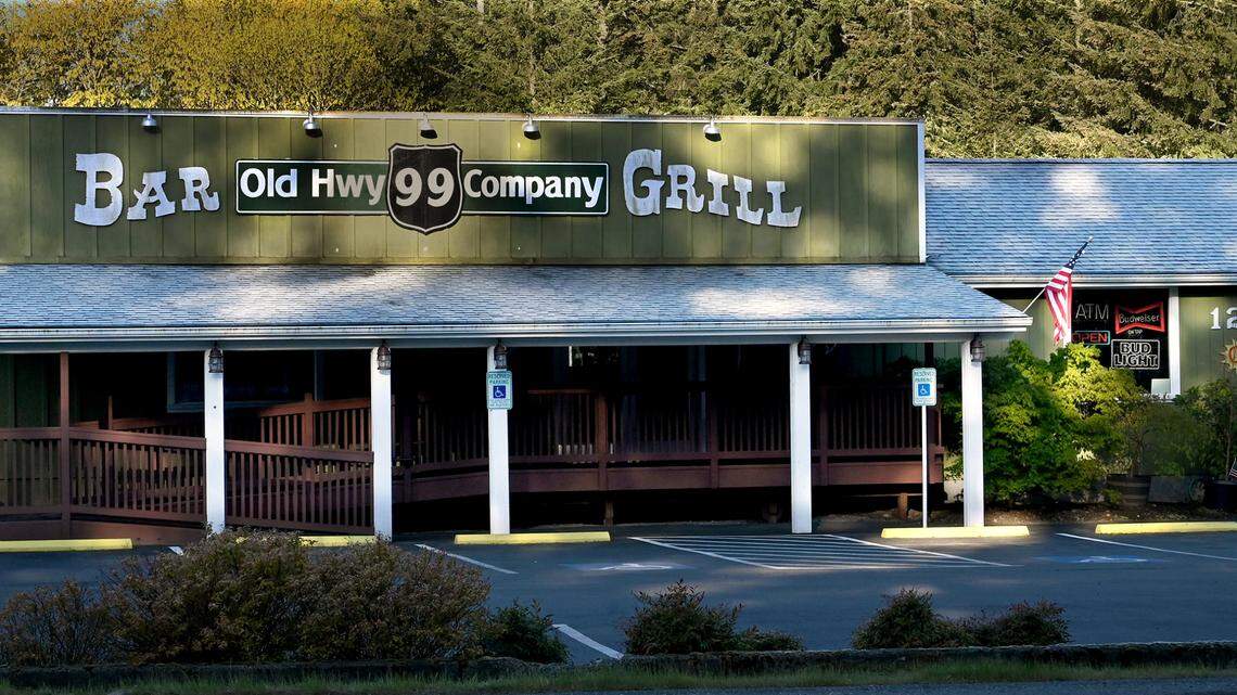 Bar patrons at the Old Hwy 99 Company Bar & Grill in Tenino restrained a suspect who fatally shot a person during an altercation Tuesday evening.