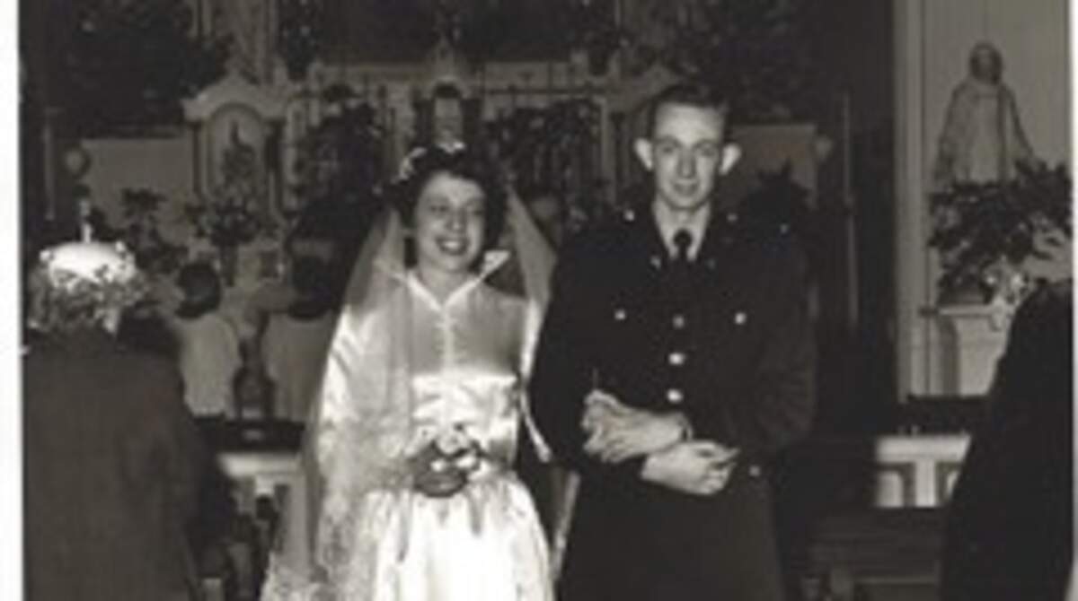 Dorothy really did marry a soldier the day after Christmas.