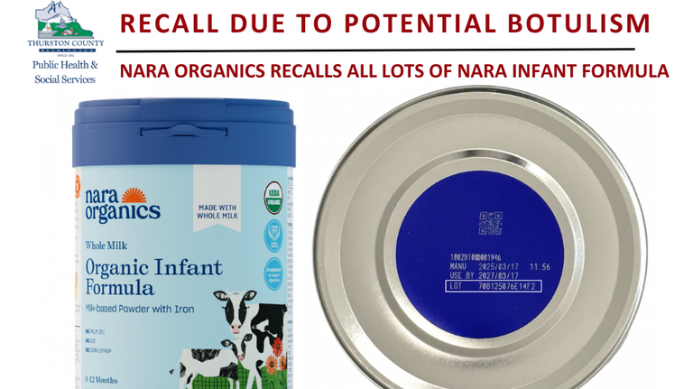 Thurston Co. baby hospitalized amid botulism outbreak. Nationwide formula recall