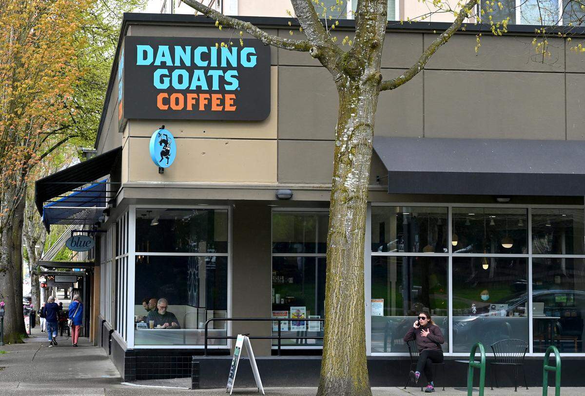 Moving just a few doors down from their former location along Capitol Way, Dancing Goats Coffee has relocated across from Sylvester Park. It was the site of a Starbucks for a number of years.