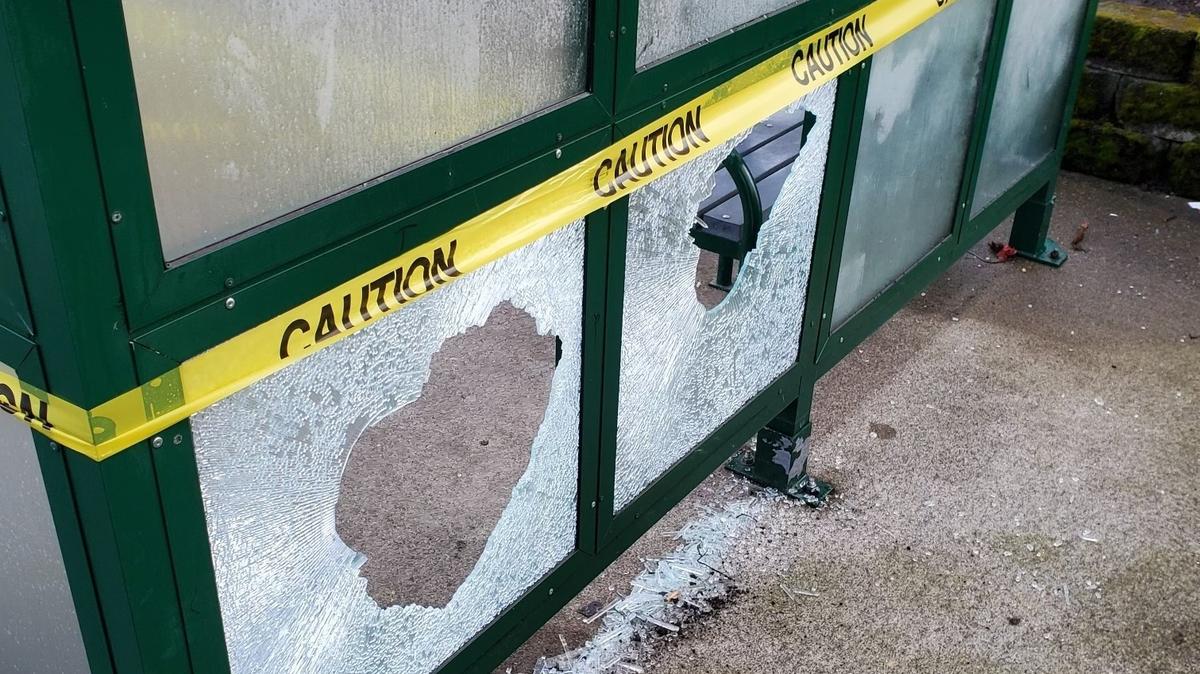 Tumwater police arrested a man after he damaged an Intercity Transit bus stop, then chased and threatened an Intercity Transit employee.