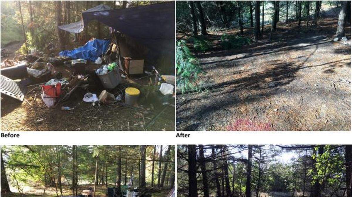 A recent homeless camp in the area of Willamette Drive Northeast and Zenith Court Northeast raised concerns among residents in Hawks Prairie. They took their concerns to Lacey City Council.