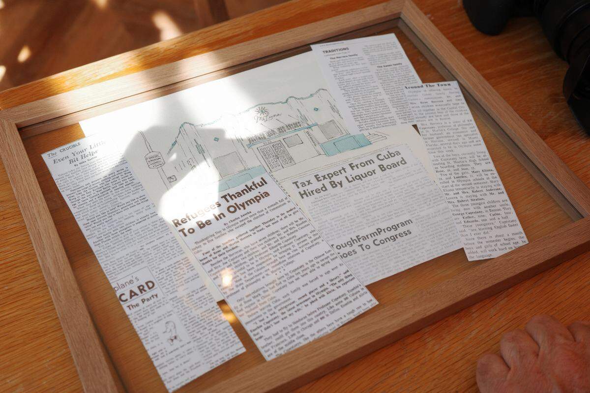 Mi Luna Cuban Cafe keeps a framed drawing of the restaurant that’s layered with old news clippings from The Olympian. The news articles pertain to the Herrera family, which first immigrated to Olympia in the early 1960s.