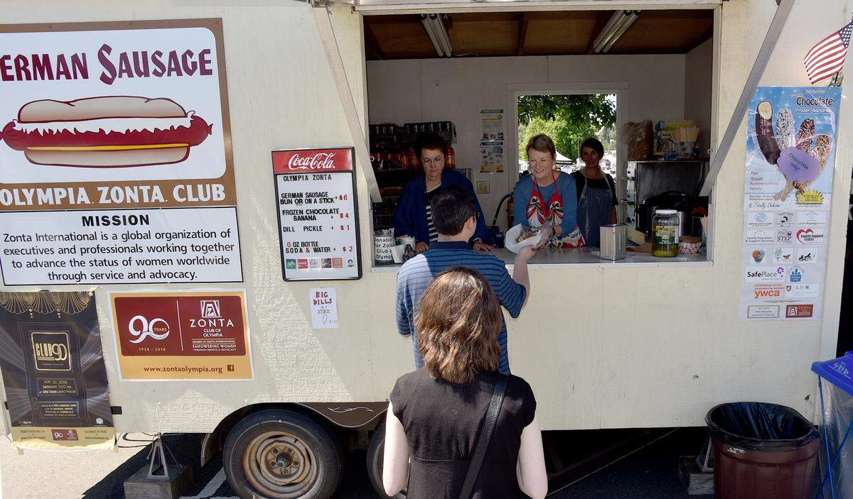 The Zonta Club of Olympia has partnered with non-profit Family Education and Support Services and will be offering german sausages, smoothies and kettle corn at this year’s Capital Lakefair.