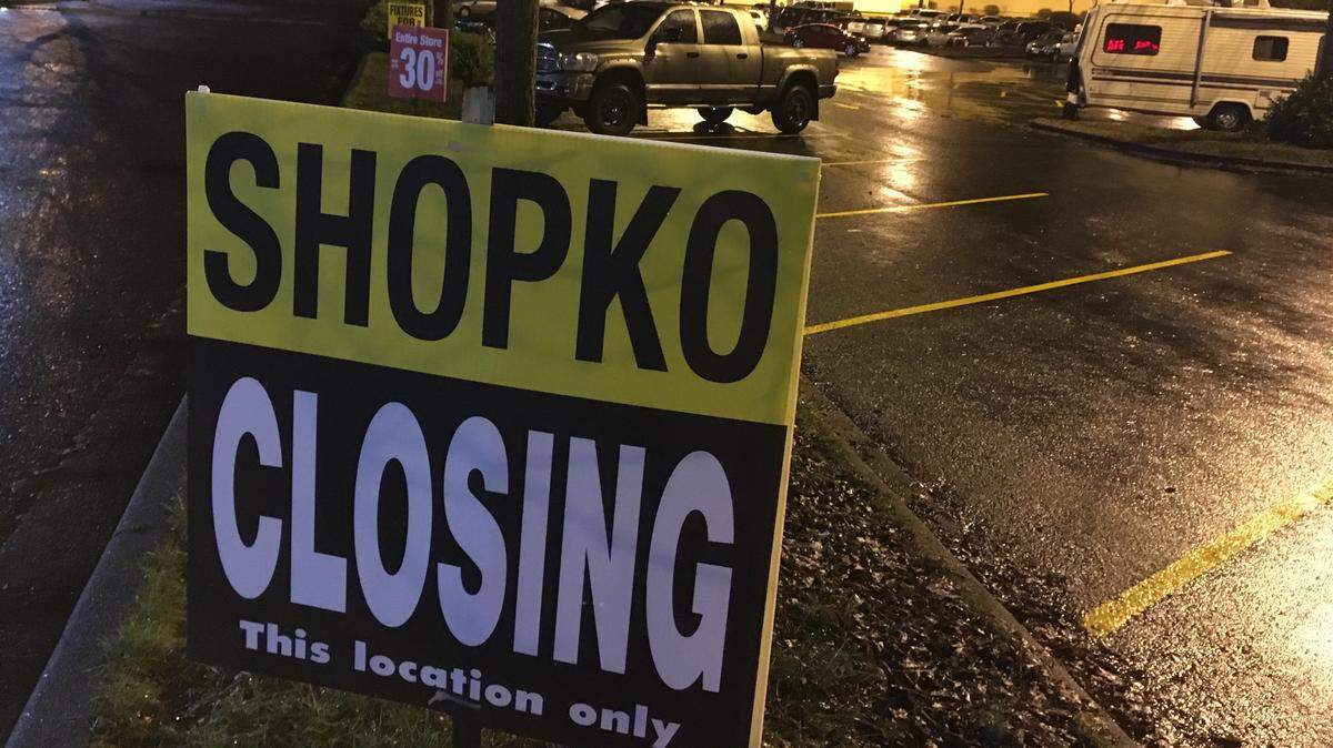 A liquidation sale is under way at Shopko in Lacey after the company announced earlier this month that it would close 39 stores in 14 states, including Washington.