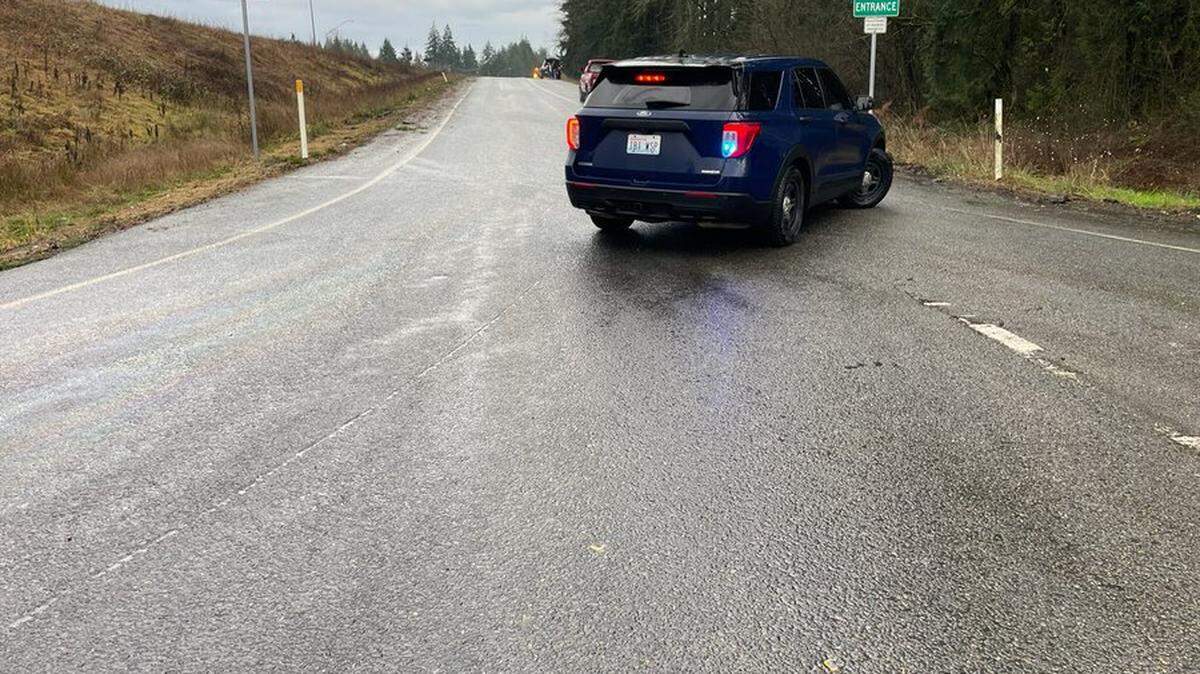 One driver hit the oil spill, lost control and pulled over. The second driver encountered the same spill and crashed into the car that had pulled over, according to Washington State Patrol.