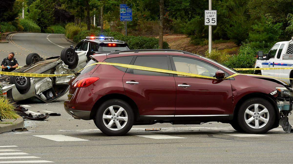 A man was arrested for multiple crimes after he fled police, hit a road crew flagger, then crashed into another car at Mullen and Ruddell roads, according to local law enforcement.