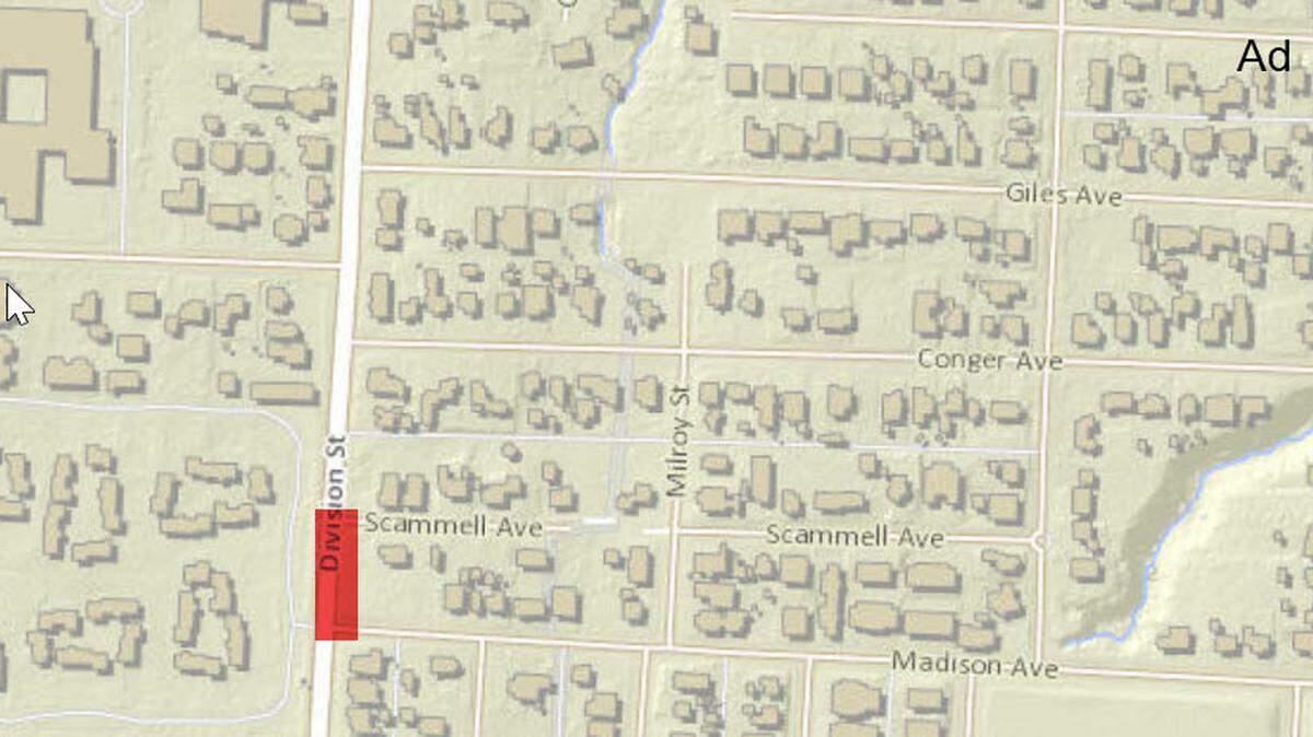 The water main break has closed a section of Division Street Northwest in west Olympia, the city of Olympia announced Sunday afternoon.