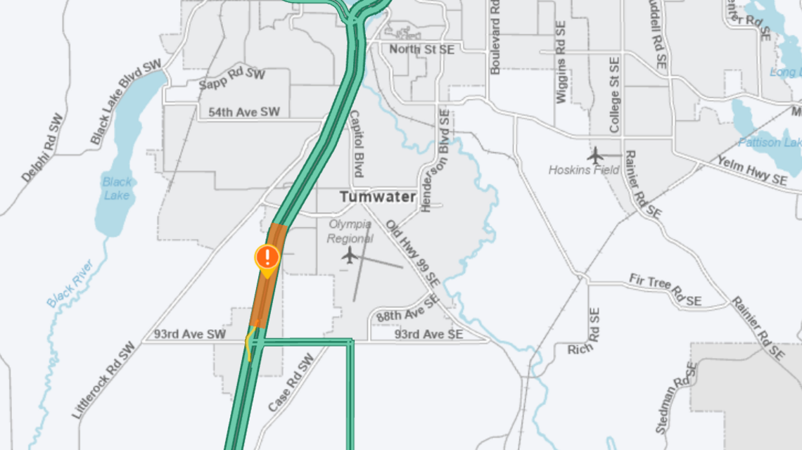 Daytime work on I-5 will impact Thurston County drivers on Tuesday