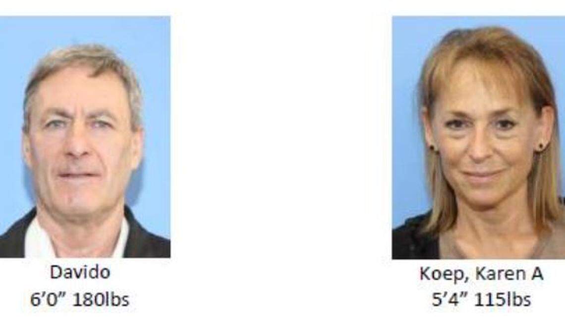 Davido and Karen A. Koep are the focus of a missing persons’ investigation.