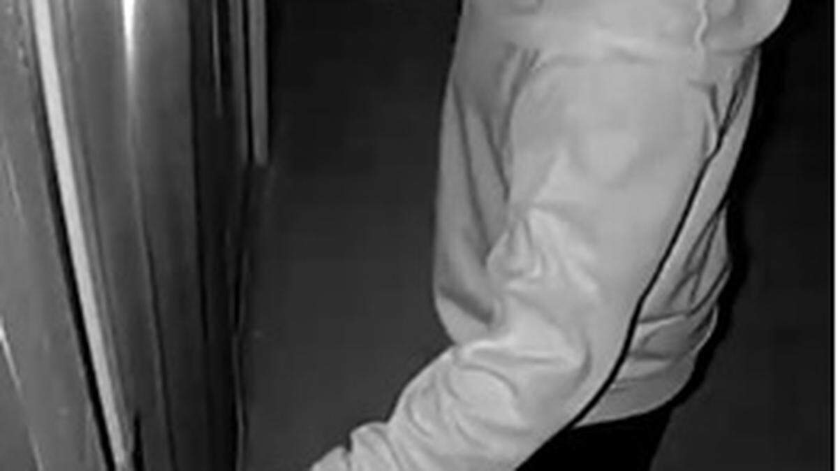 The Olympia Police Department is seeking the public’s help in identifying a man, pictured here, who broke into a woman’s west Olympia apartment through a faulty sliding glass door.