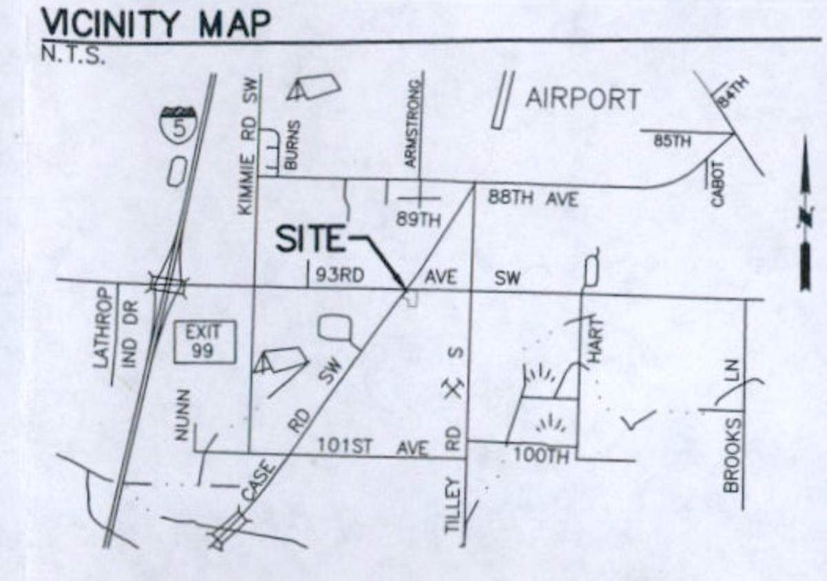 Site location for the proposed drive-through coffee stand.