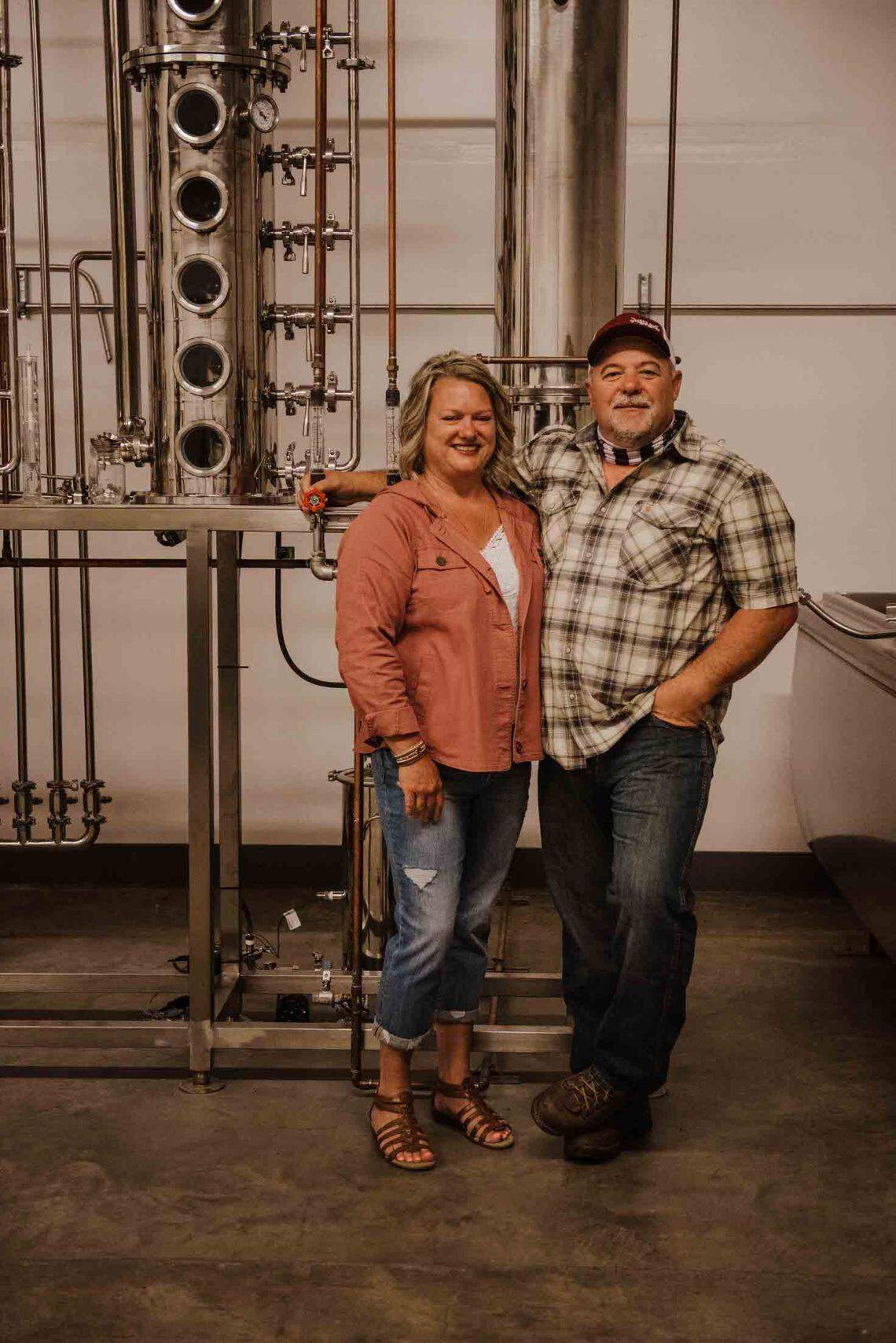 Olympia Distilling Co. owners Ray Watson and Lesa Givens.