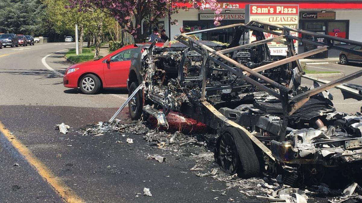 A fire broke out Thursday afternoon, destroying a truck and trailer in Lacey.