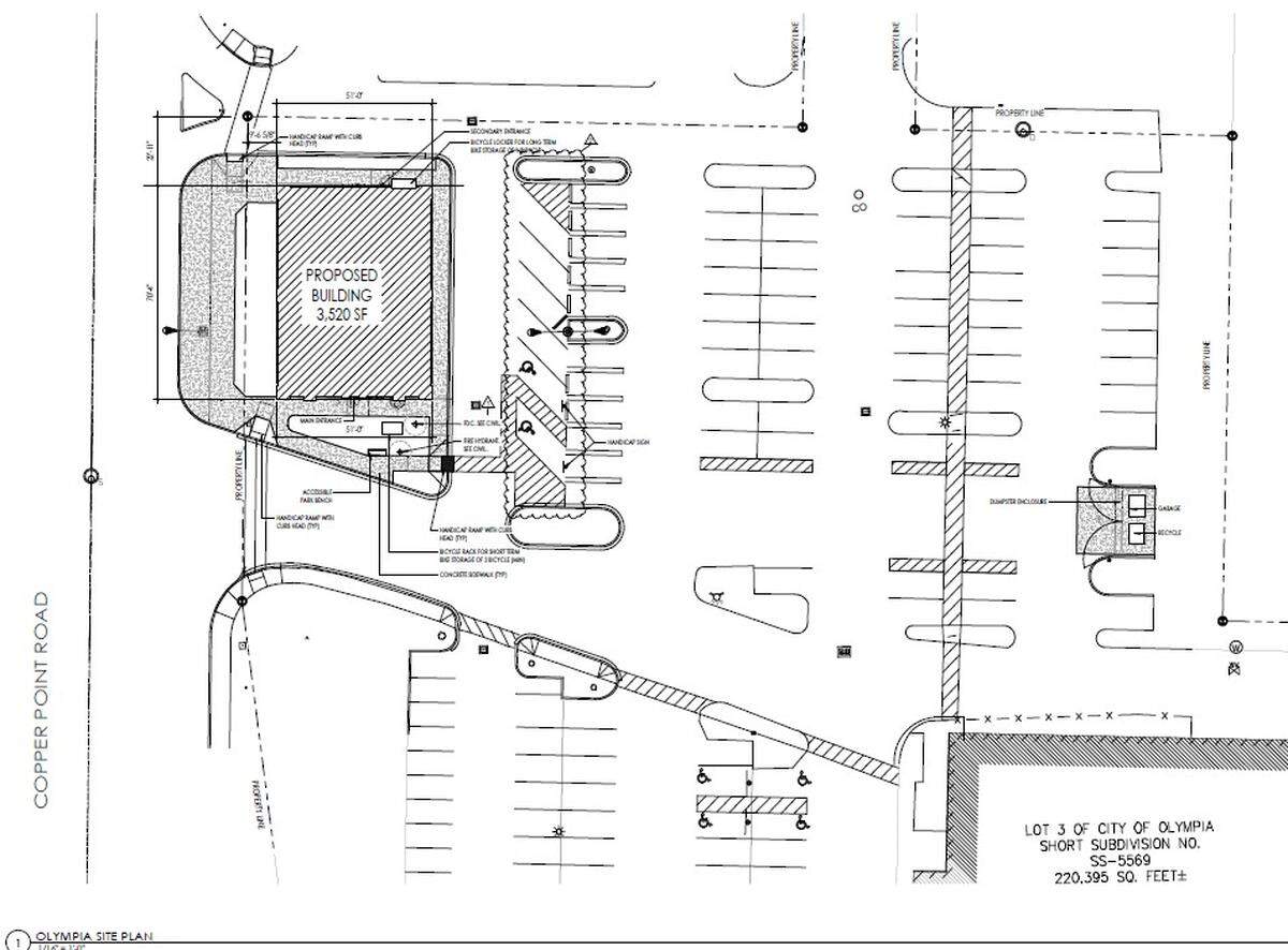 The 3,500-square-foot Cooper Point Dental Building has received land-use approval, according to the city of Olympia.