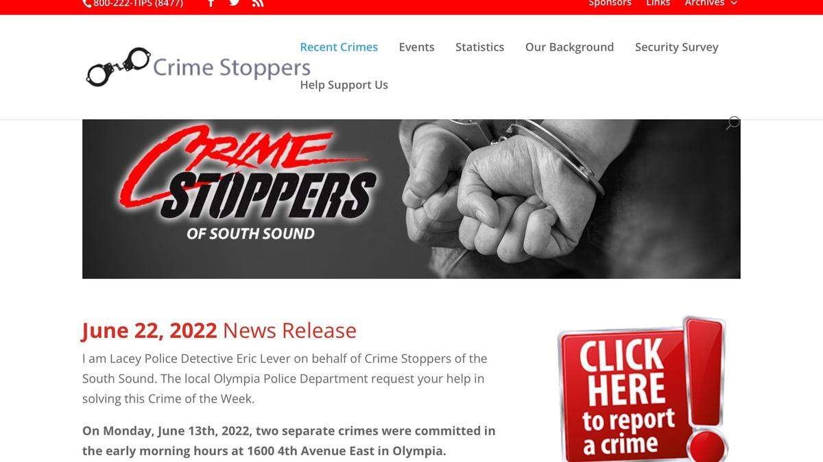 Crime Stoppers of South Sound, which operates an anonymous tip line about crimes, may close next year after pandemic-related impacts hurt its fundraising activities.
