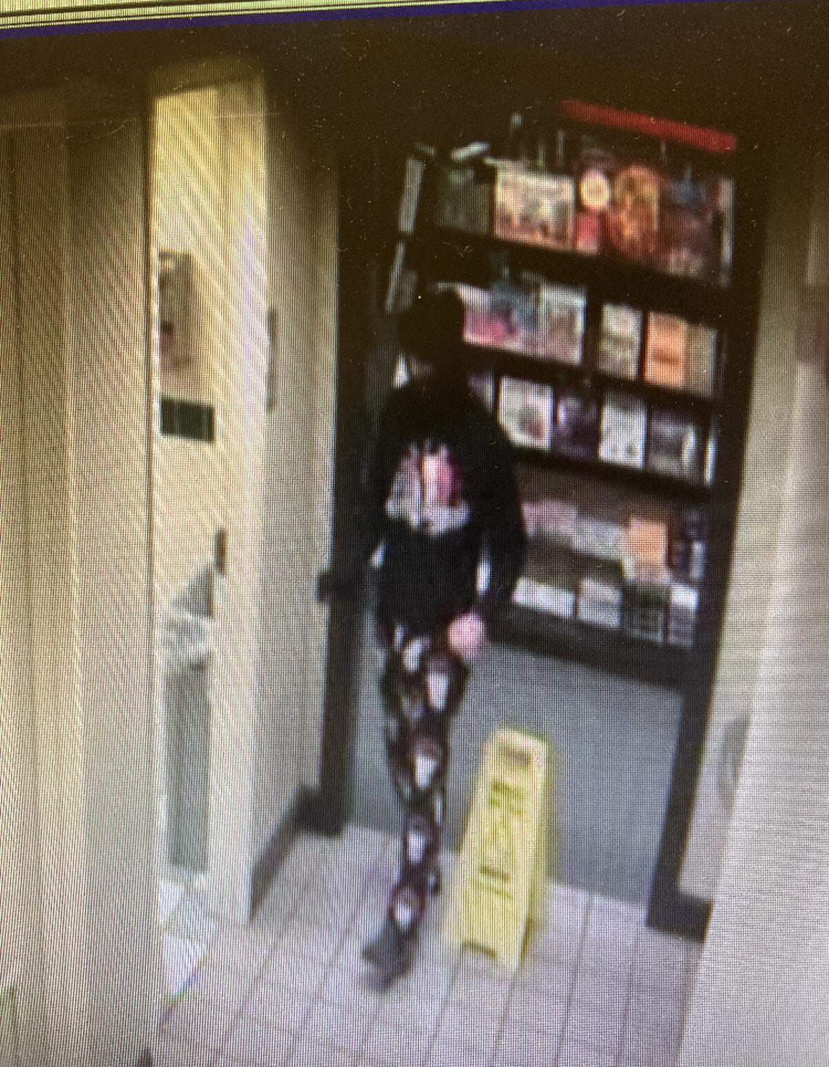 Video camera image shows the man about to enter a bathroom at Barnes & Noble in west Olympia about 7 p.m. Dec. 29.