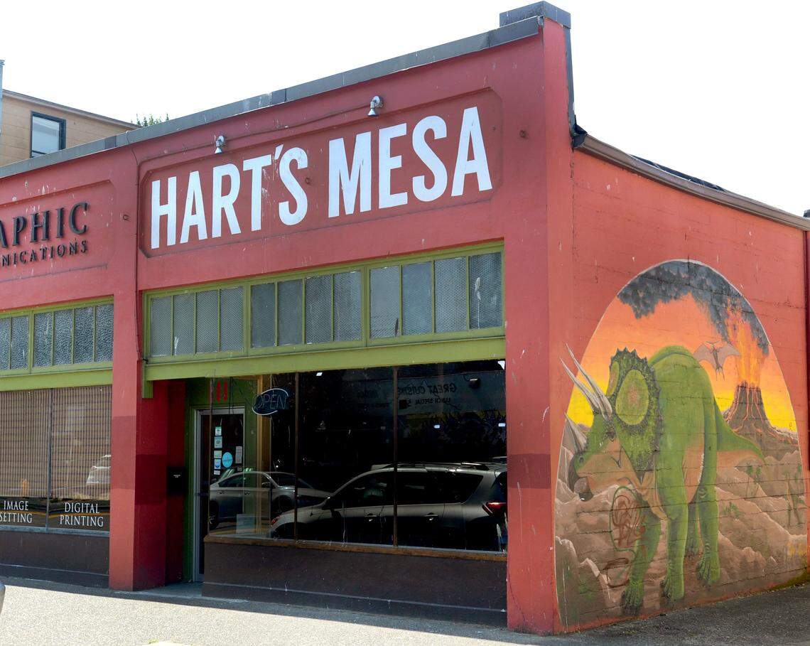 The exterior of the now-closed Hart’s Mesa restaurant.