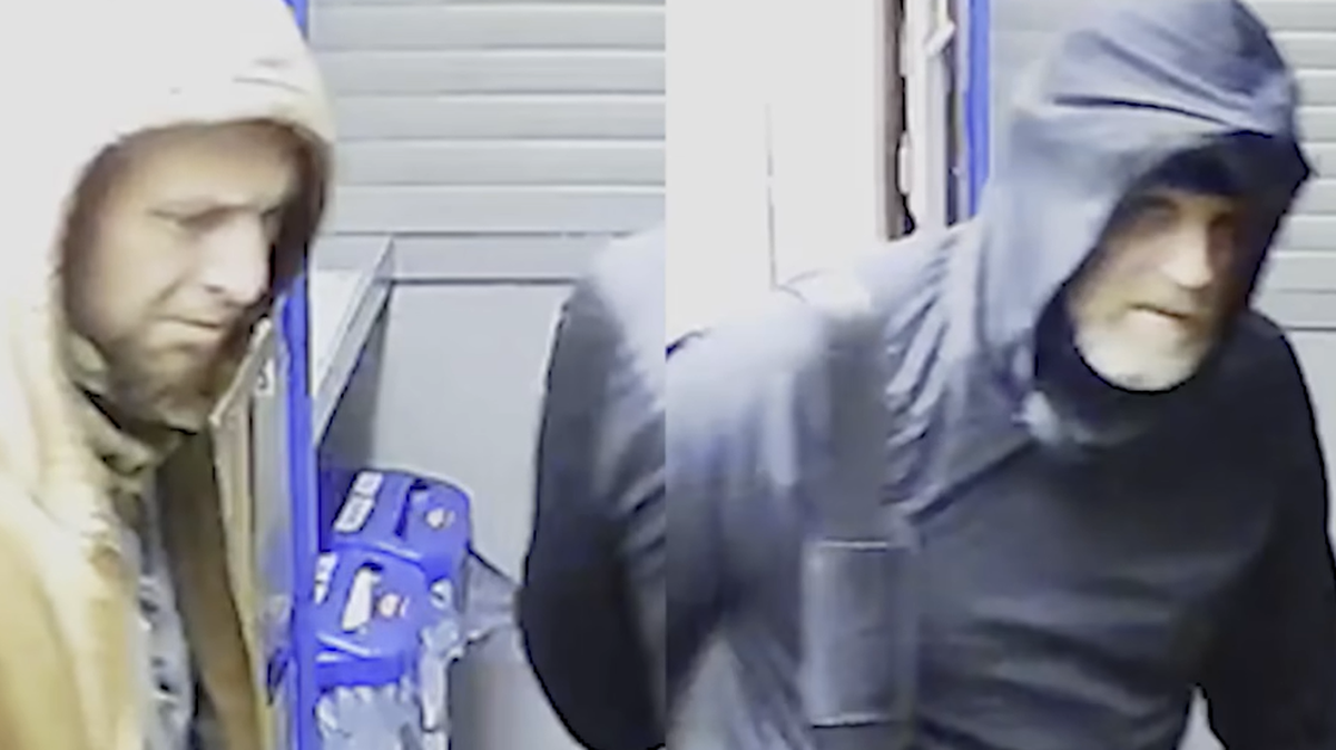 The two men pictured are accused of breaking into the Littlerock post office on Aug. 7.