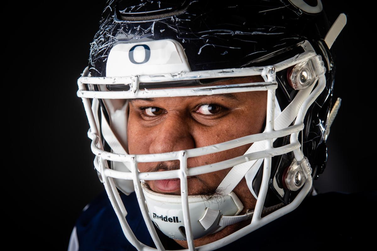 Olympia’s Kahalua Tuitele photographed at the Tacoma News Tribune in Tacoma, Wash., on Sunday, Dec. 2, 2018.