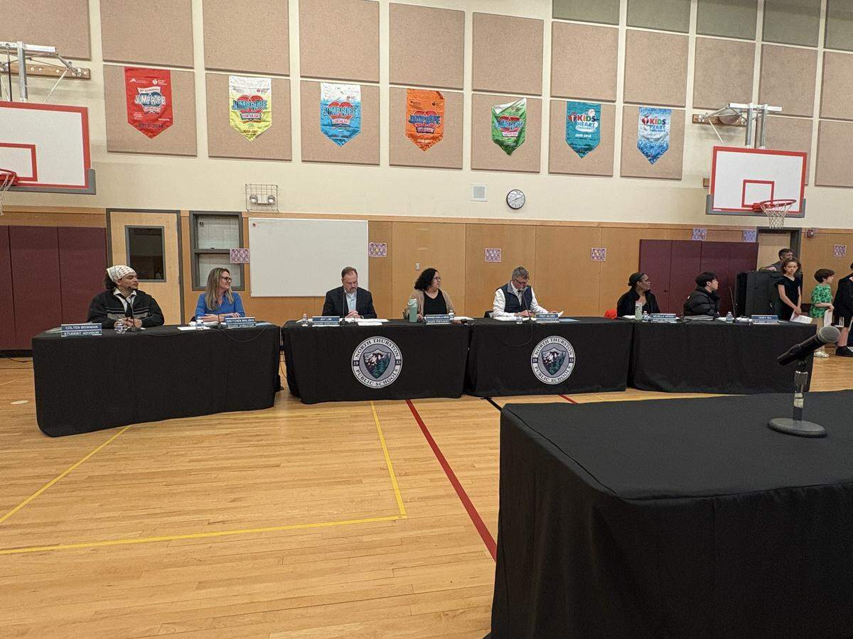 The North Thurston Public Schools board of directors gathered at South Bay Elementary on Tuesday, March 24, 2026.