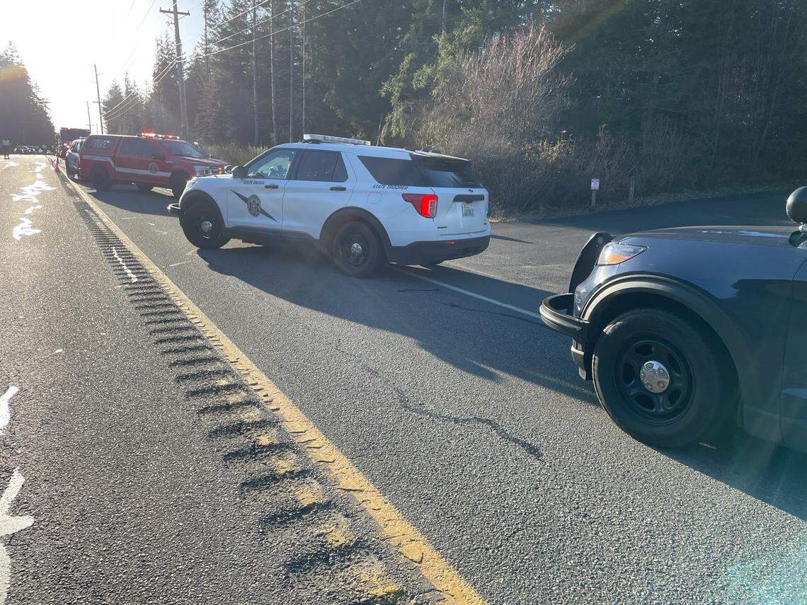 A bicyclist was struck and killed on northbound SR 3 in Mason County near Anthony Road Friday afternoon, troopers say.