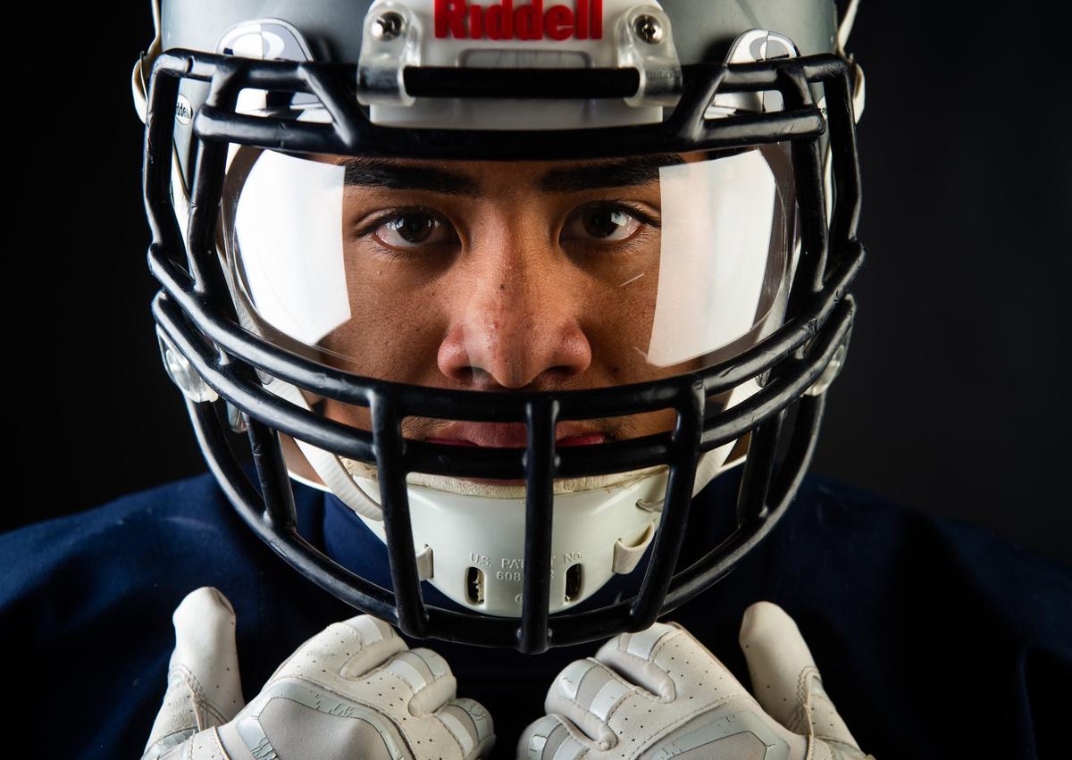 River Ridge’s Tomasi Manu photographed at the Tacoma News Tribune in Tacoma, Wash., on Sunday, Dec. 2, 2018.