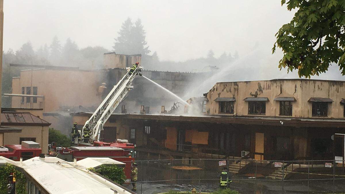 Tumwater officials said Tuesday that more than a million gallons of water were used to extinguish Monday’s fire.
