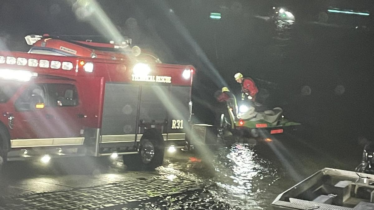 The Monday night rescue saved the hunter and dog, but the kayak was not retrieved, said Lacey Fire District 3 Battalion Chief Tim Hulse.
