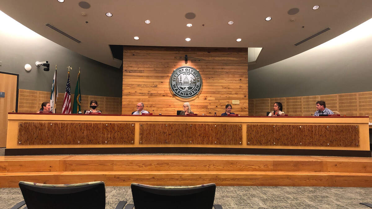 Olympia city council meets in person for the first time in 16 months