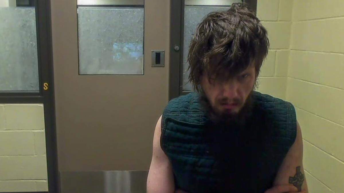 Kyle Gene Jarstad, a 32-year-old man accused of second degree murder, virtually appears in Thurston County Superior Court on Friday, Dec. 18. Judge John Skinder found probable cause and set bail at $1 million based on information from a months long investigation.