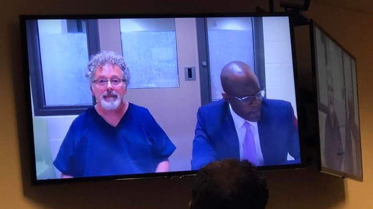 Richard J. DeForge (left) appeared in Thurston County Superior Court Friday.