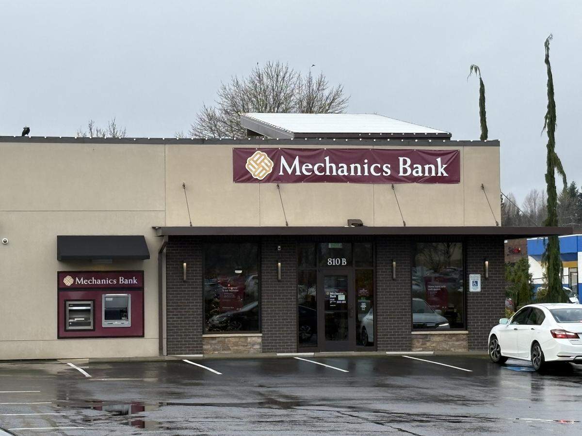 This former HomeStreet Bank branch in Lacey is now Mechanics Bank.