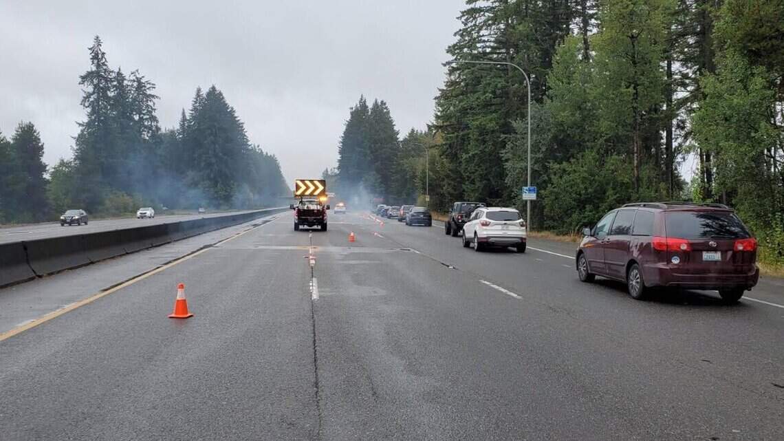 Both directions of I-5 south of Olympia were closed Friday morning. Here’s why