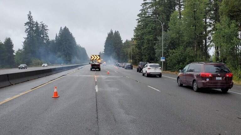 Both directions of I-5 south of Olympia were closed Friday morning. Here’s why