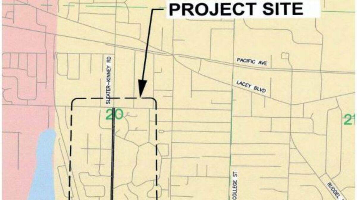 A section of Sleater-Kinney Road Southeast, between 14th Avenue Southeast and 21st Avenue Southeast, is set to get a new sewer main, according to the city of Lacey.