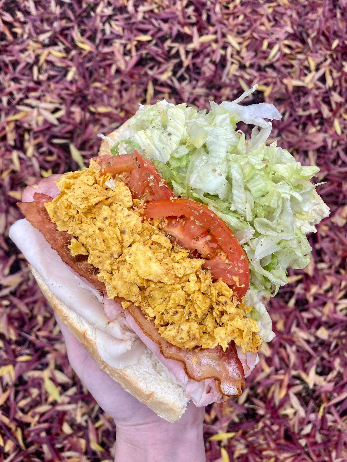 The Super Dank sub sandwich at Canna Cabana Subs & Shakes
