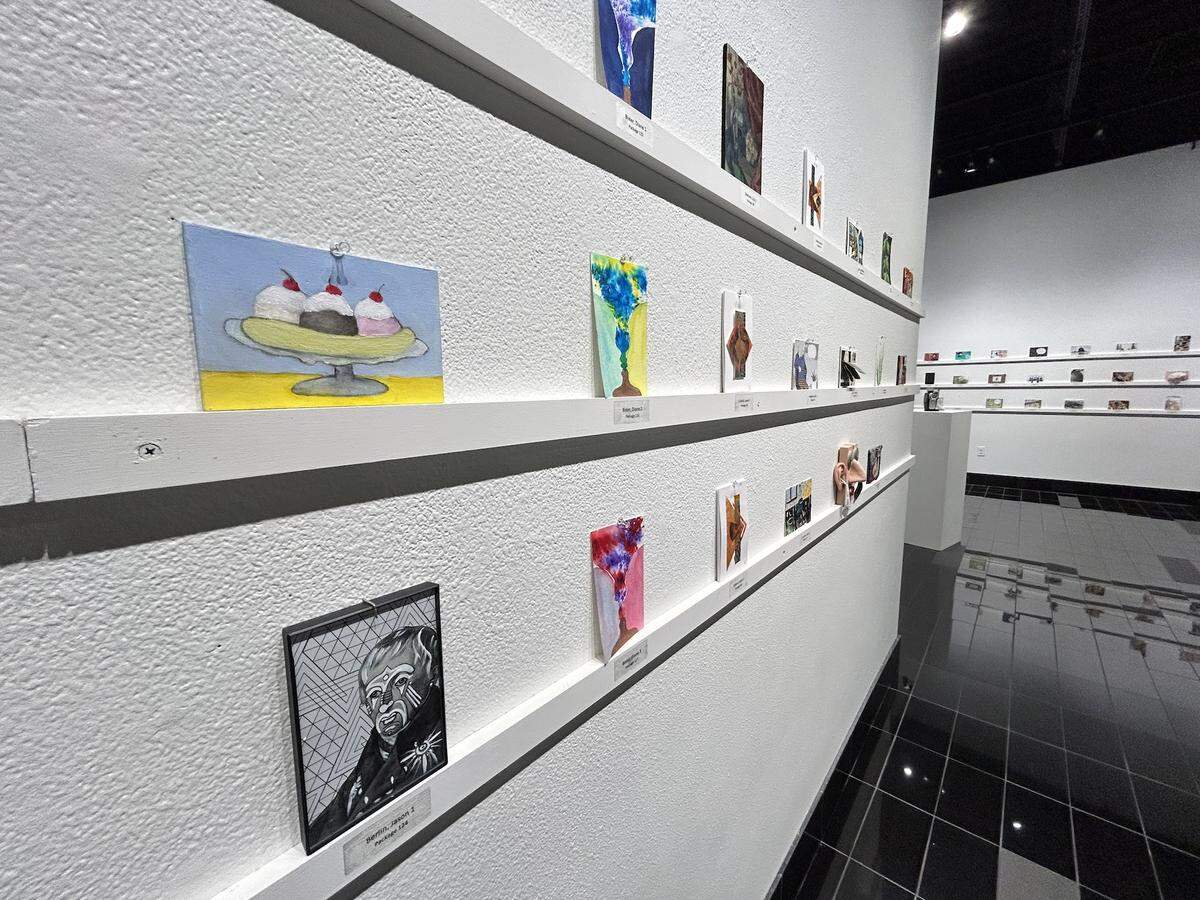 South Puget Sound Community College’s 14th annual Fine Art Postcard Exhibition features 4-by-6-inch artworks inspired by the theme “Forgotten Conversations.”