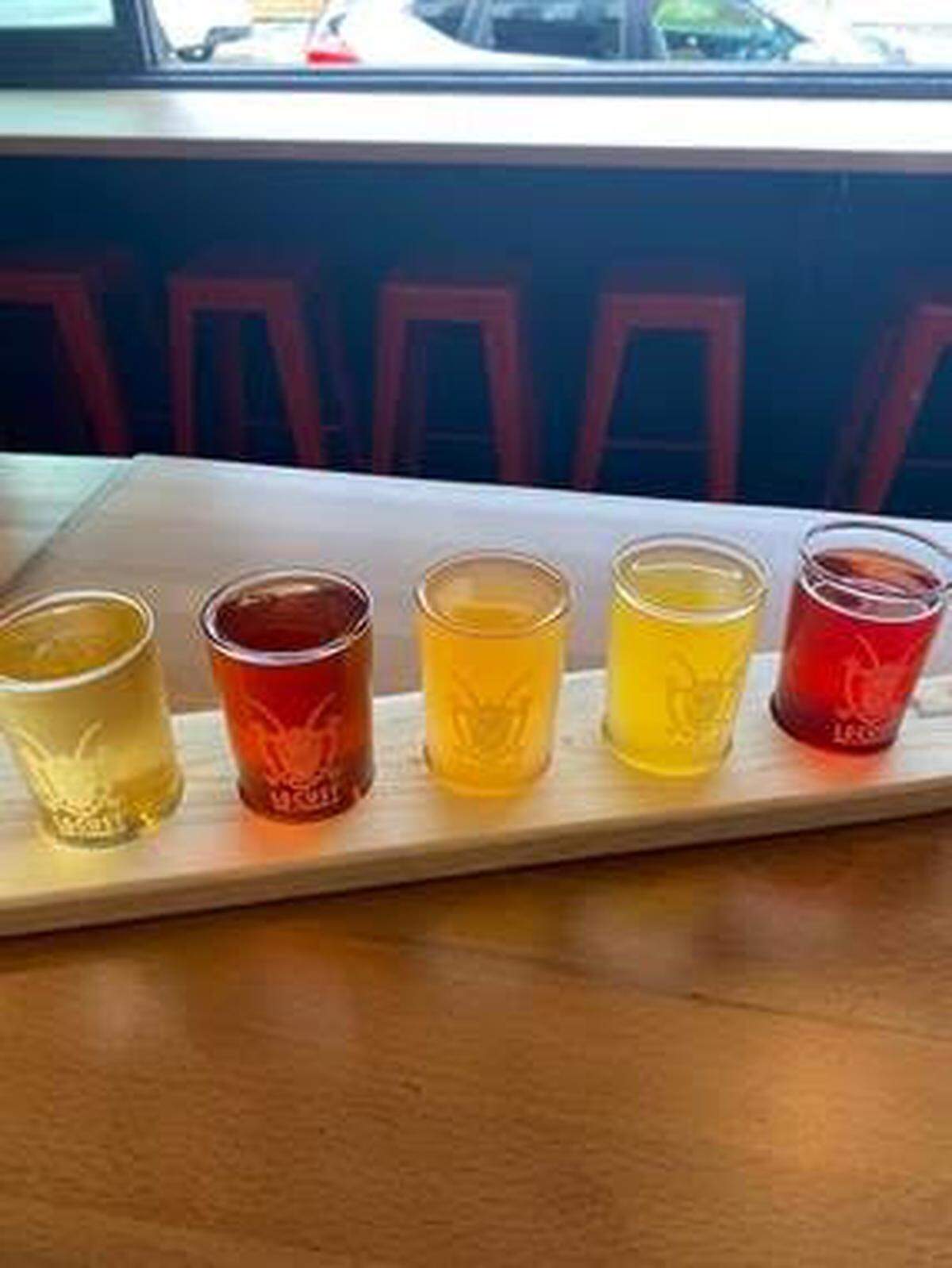 A selection of ciders on display at the new Locust Cider taproom at 222 Market in downtown Olympia.