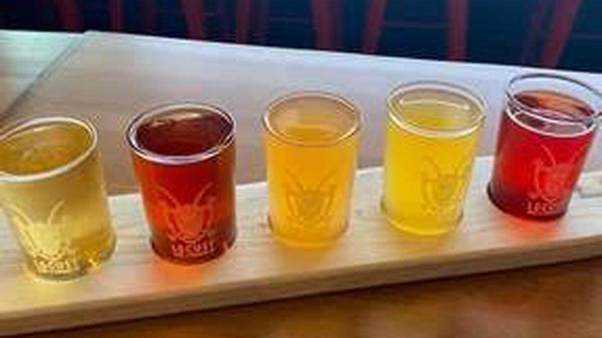 A selection of ciders on display at the Locust Cider taproom. The Olympia Cider Fest is Saturday, July 30, at Lacey’s Huntamer Park.