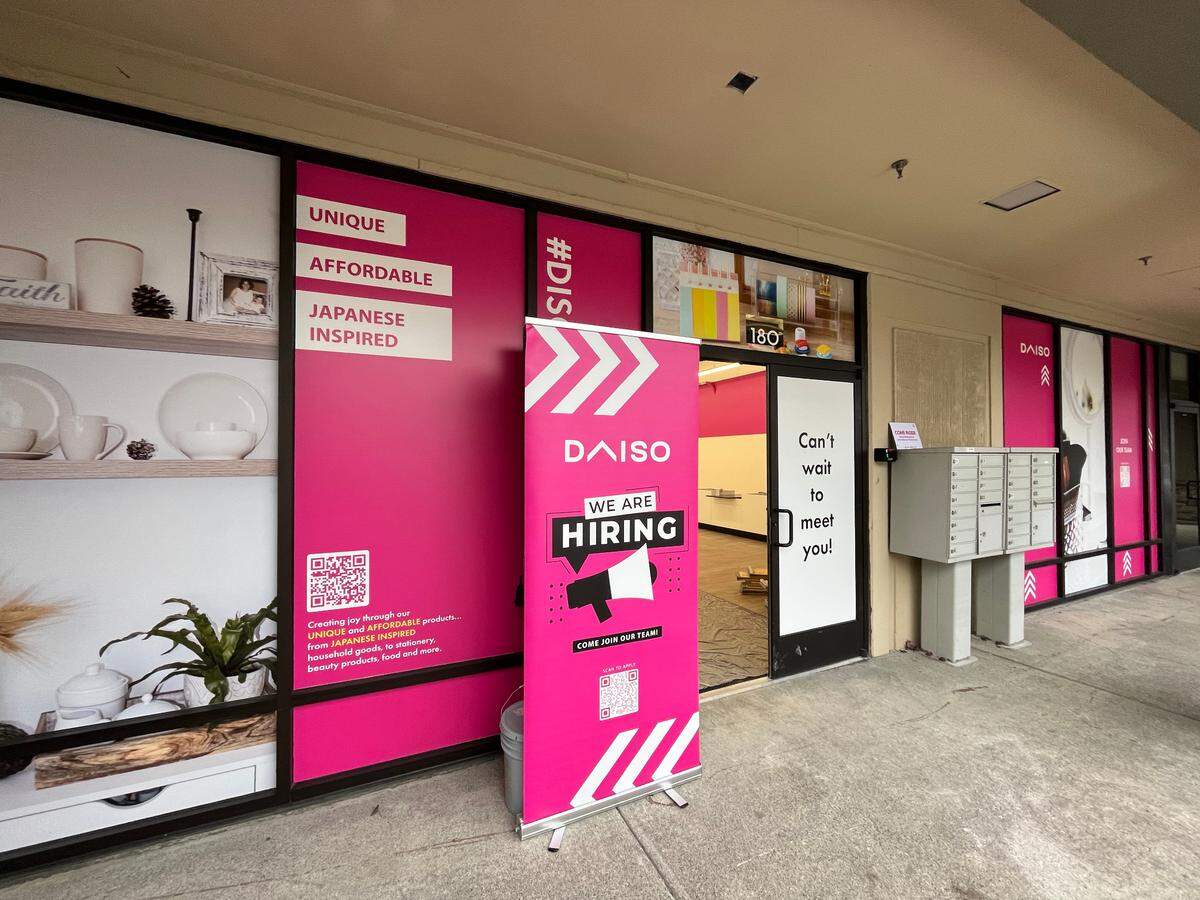 Daiso at 1200 Cooper Point Road SW.