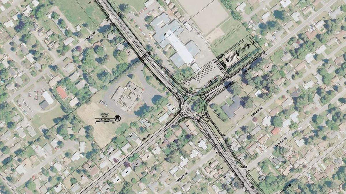 The first phase of a long awaited construction project to widen College Street and add a roundabout is about to get under way, according to city of Lacey information.