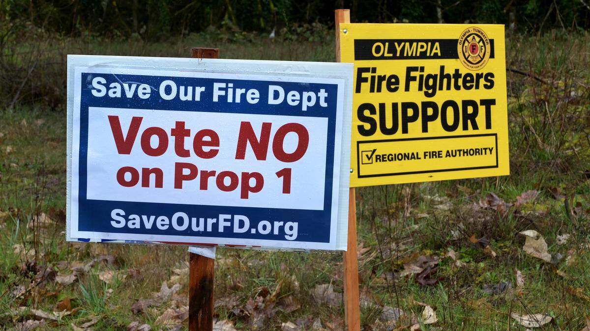 According to the Thurston County election offices voters in Olympia and Tumwater have defeated Proposition 1 to consolidate the two cities’ fire departments under an independent fire authority.