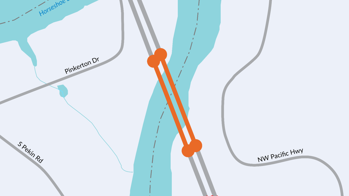 There is an around-the-clock single-lane closure on the North Fork Lewis Bridge, which straddles both Cowlitz and Clark counties in southwest Washington.