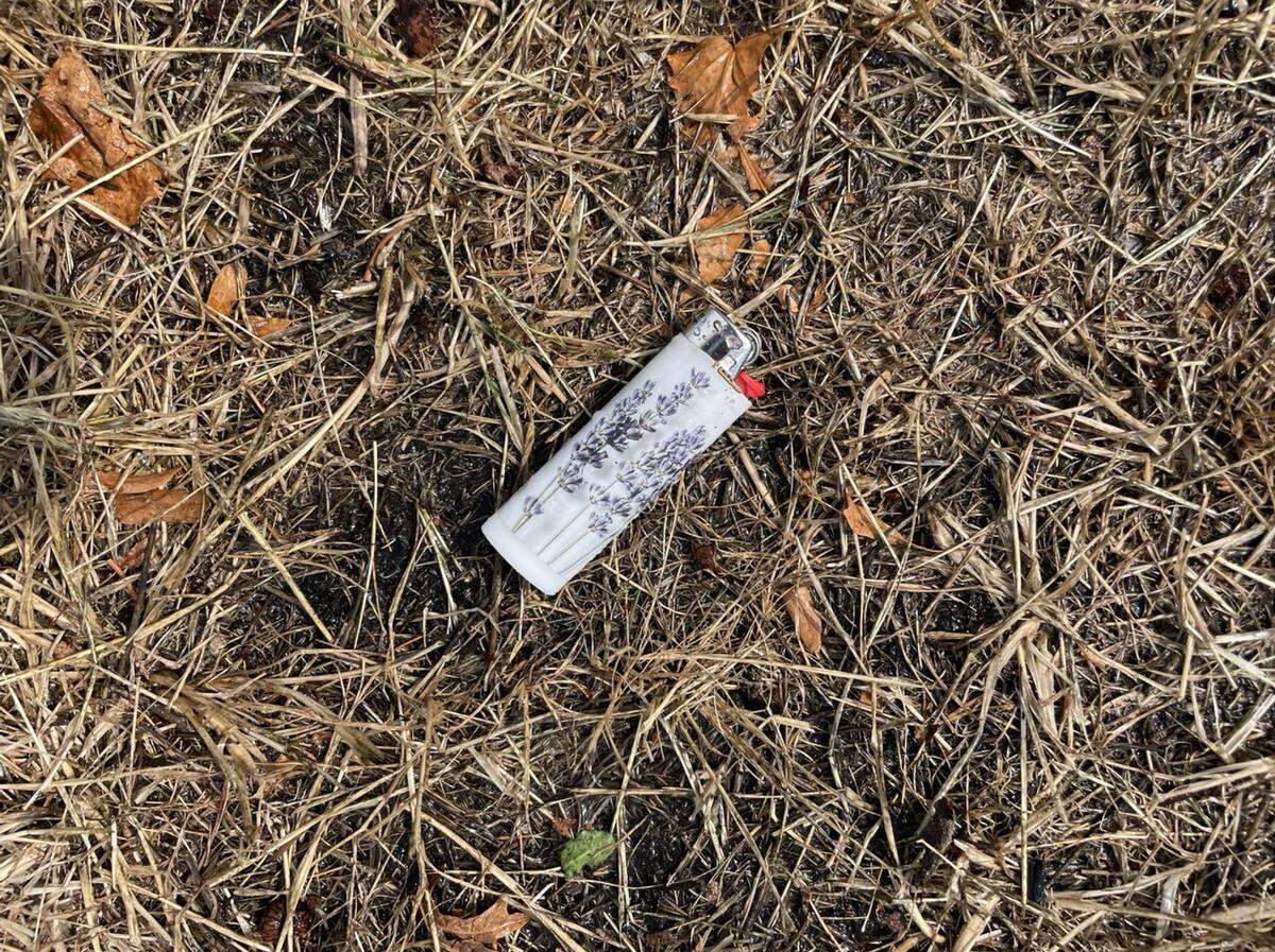 The lighter that Lacey Fire District 3 crews found on Saturday.