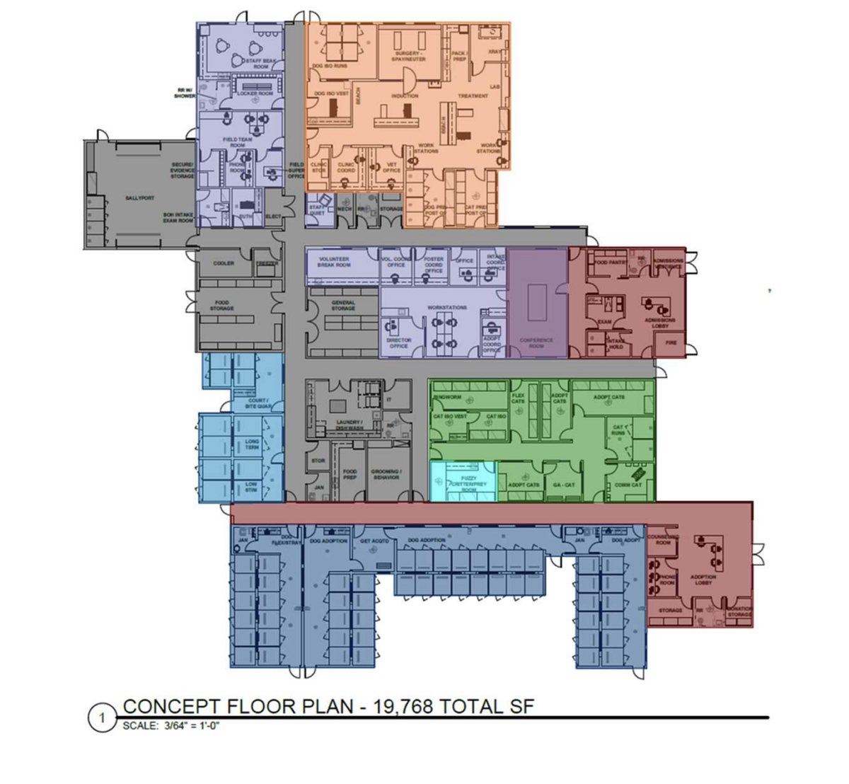 $1 million in funding will go toward designs for an updated facility for Joint Animal Services. The building will be located on a new site, and it is expected to cost anywhere between $33 million and $41.5 million.